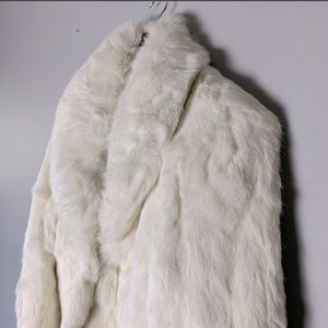 White Rabbit Fur Coat
